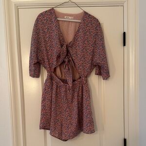 Floral Pink Jumpsuit